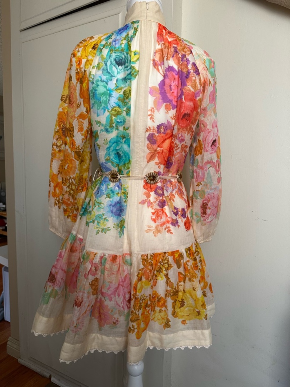 NWT $795 Zimmermann Raie Lantern Minidress
Size AU OP, US 2P - Picture 8 of 17